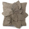 Hand Felted Wool Pillow - 3D Flower Gray Gray – 20" Arcadia Home